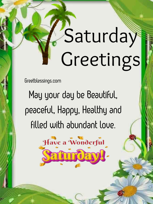 colorful floral greeting with positive weekend message