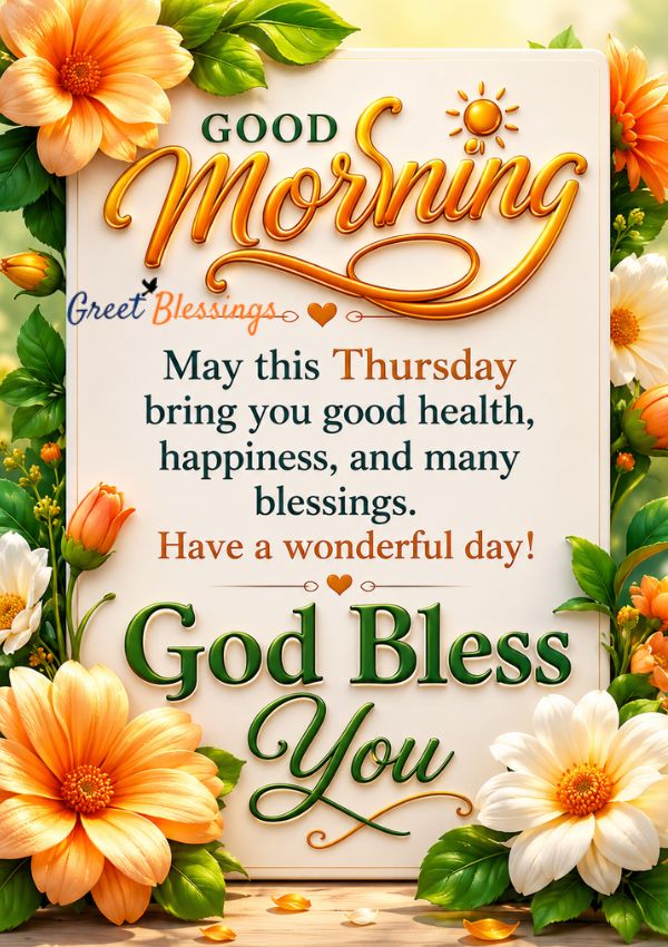 Positive Encouragement Good Morning Thursday Quotes and Blessings images. featuring with beautiful yellow flowers view, blooming flowers, and uplifting Thursday blessings images.
