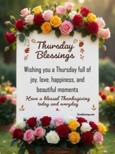 Read more about the article 160+ Beautiful Thursday Blessings, images, wishes and quotes