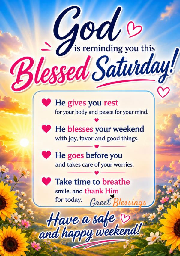 Read more about the article 170 Good Morning Saturday Blessings, Quotes, Images